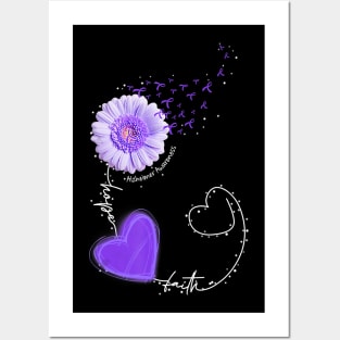 Faith Hope Love Funny Alzheimer Awareness Gift Posters and Art